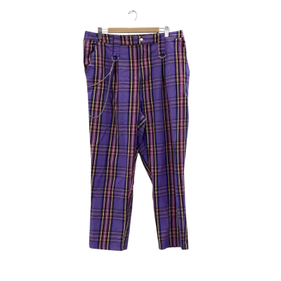 Dangerfield Womens  Size 16 Slim Fit Pants Checked / Purple 