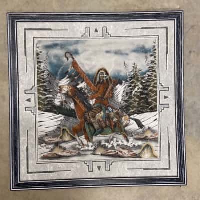 Authentic Navajo Sand painting by Gary Lee