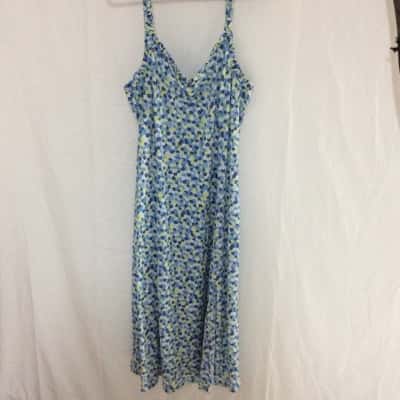 Sportsgirl Womens  Size XL Casual Dress Blue / Floral / Green 