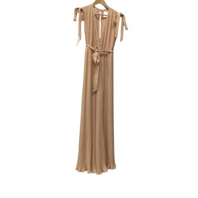 C/MEO Collective Womens  jumpsuit Size XS Sleeveless apricot /White 