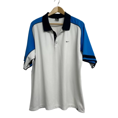 Nike Mens Size XXL White Polo 