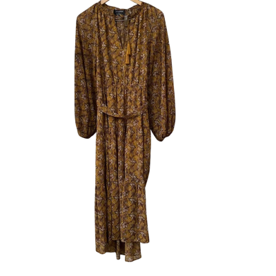 Minkpink Womens  Size S Floral Dress Floral / Mustard 