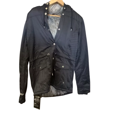 Lorna Jane Womens  Size S Hooded Jacket Black  / Grey 