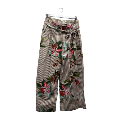Zara Womens Size XL Floral Striped Pants