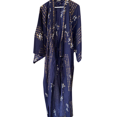 Japanese Robe Womens  Size One Size Navy Blue / Pattern 