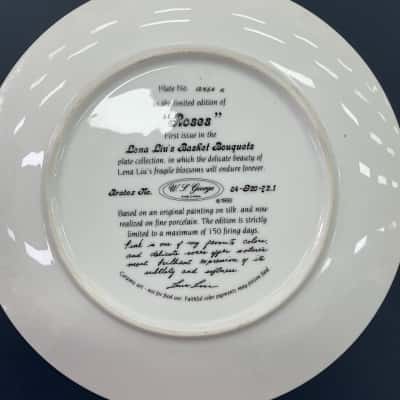 Lena Liu Basket Bouquets Porcelain Plate