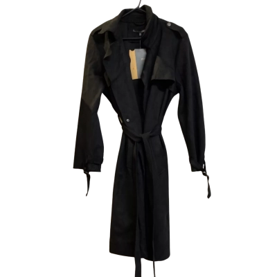Liz Jordan Limited Edition Toe Waist Suedette Trench Coat