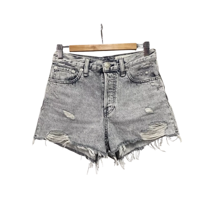 rag & bone Womens  Size 24 Distressed Denim Shorts Grey 