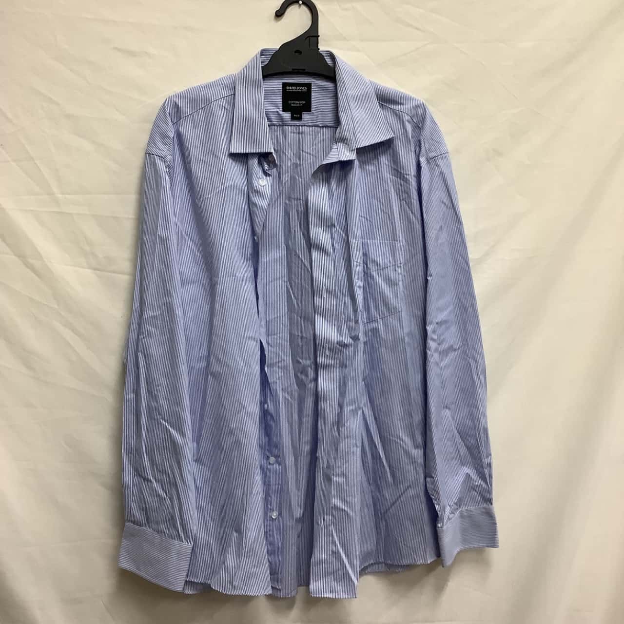 David Jones Mens Size 43 Blue / Striped / White (s)