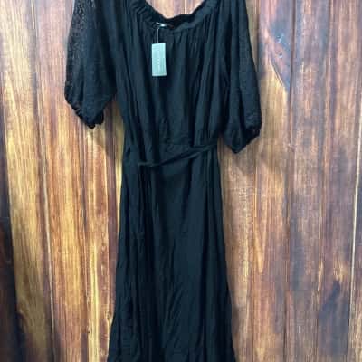 Autograph Size 24 Maxi Dress Black  new 