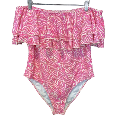 Infamous Swim Size XXL Patterned One Piece