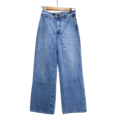 Nobody Denim Womens  Size 24 Super High-Waisted Wide Leg Jeans Blue 