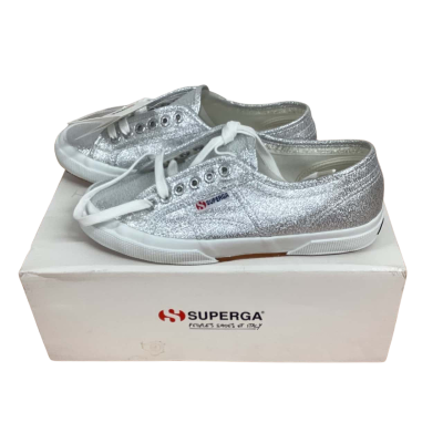 Superga Womens  Size 39 Grey Silver SneakerS Brand New in Box