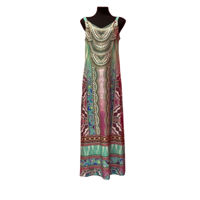 ***Rockmans Womens  Size M Maxi Dress Multicoloured 