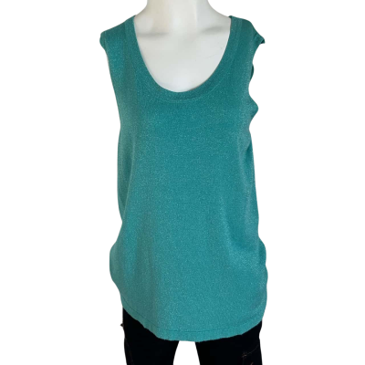 Frankie’s Melbourne Womens  Size 12 Singlet Top Turquoise 