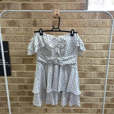 Forever New Womens Paris polka dot dress  Size 12 