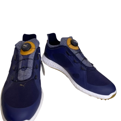 Puma Mens  Size 14 Trainers Navy Blue / White 