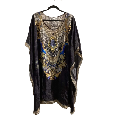  Womens  Size S Black  / Multicoloured Swank Resort Bejewelled Kaftan Size 1