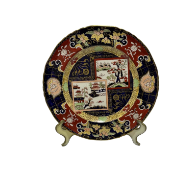 Vintage Mason’s Ironstone Double Landscape Pattern Plate