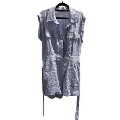 Sheike Womens  Size 14 Linen Playsuit Blue 