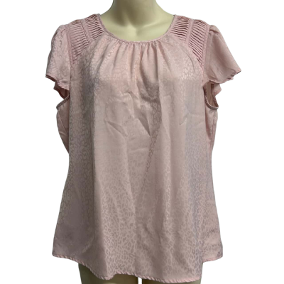 Review Womens Size 12 Pink Blouse