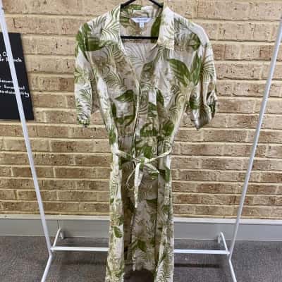 Preview Womens leaf print midi dress Size 12 