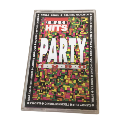Vintage Smash Hits Party 1990 Cassette Tape