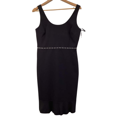 BNWT Dress Womens Karl Lagerfeld Size 10 Navy Blue / Pearl 
