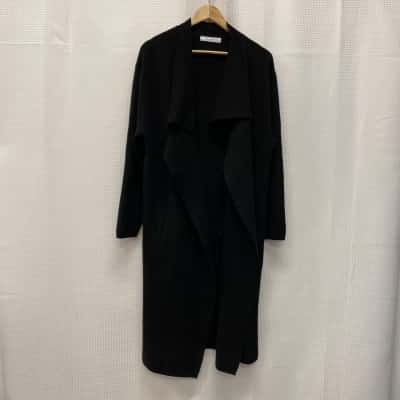 Haven  Womens  Size L / M Longline Cardigan Black  