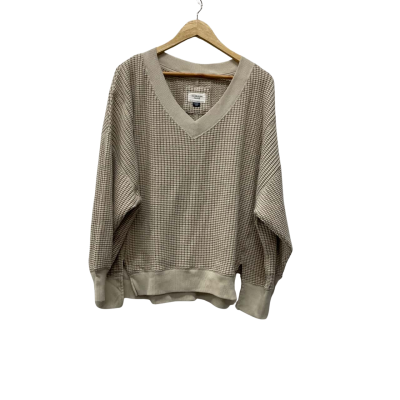 American Eagle Unisex V-Neck  Size M Knit Jumper Nude 