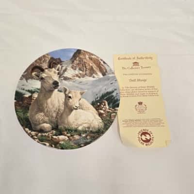 The Collectors Treasury "Dall Sheep' by Mike Jackson (Royal Crafton) Fine Bone China