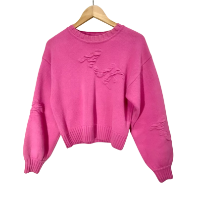 AJE Pink Knit Sweater Size XS 