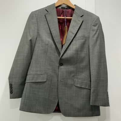  Mens  Size S Suit Jacket Grey / Red 