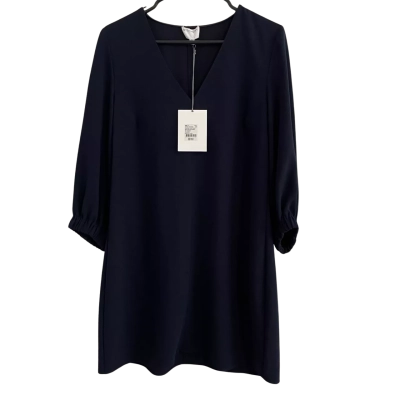 Witchery Womens  Size 12 Long Sleeve Dress Navy Blue RRP $129.95