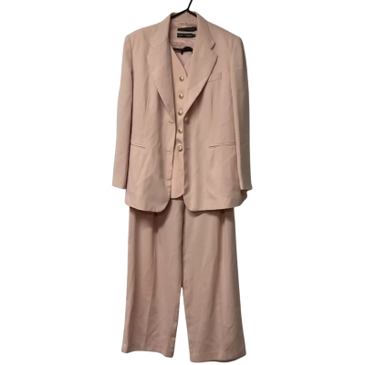 Trent Nathan Womens 3 Piece Suit Size 14 Pink  