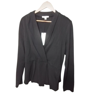 David Jones Womens  Size 18 Workwear Top Black  