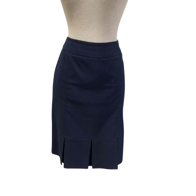 Review Navy Pleated Skirt Size 12 