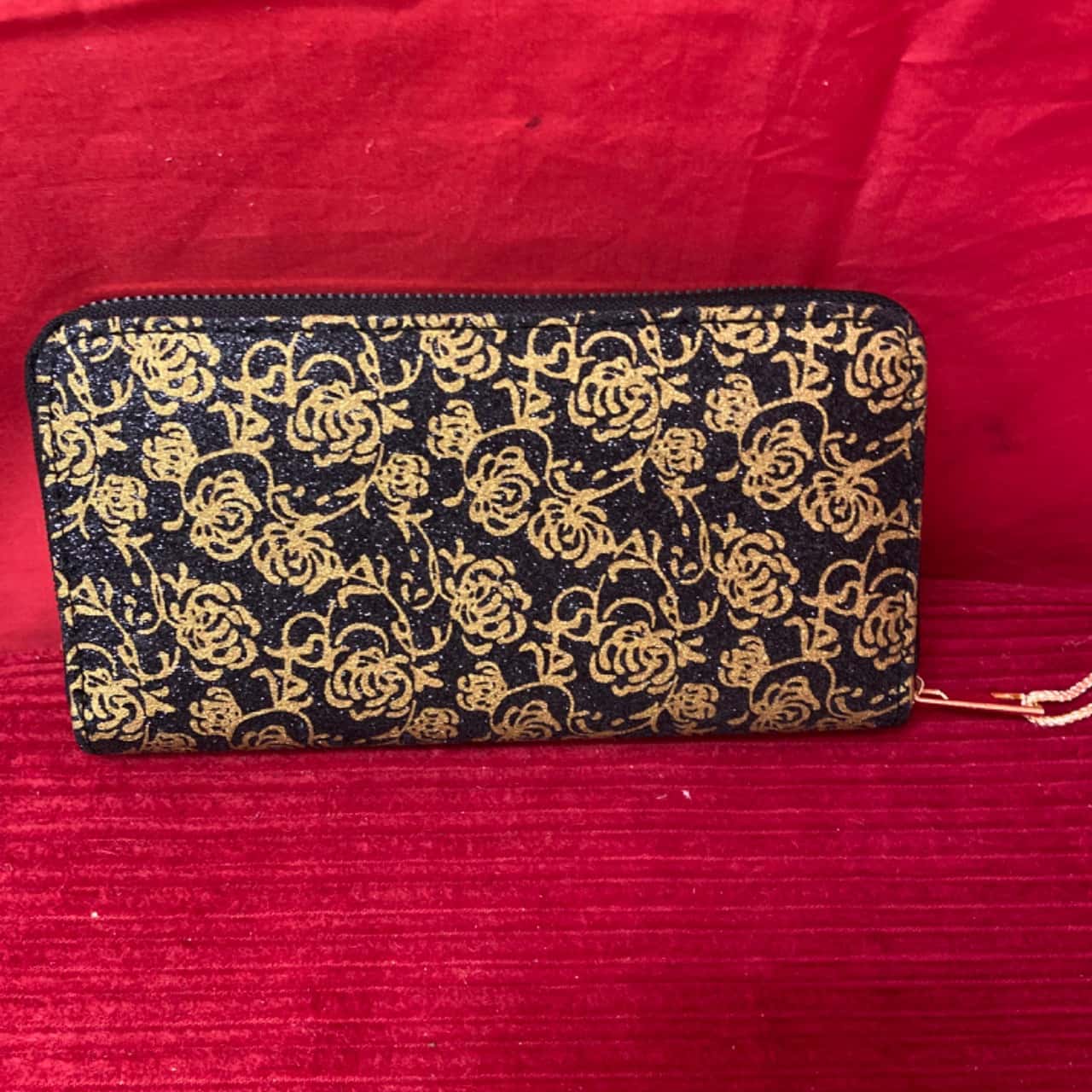 Valatelli Womens Purse Wallet Black / Gold (s)