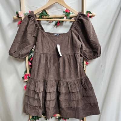 Womens American Eagle Brown Mini Dress Size XS RRP $99.95
