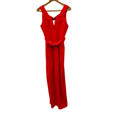 Sheike Womens  Size 12 Off-the-shoulder Jumpsuit Red 