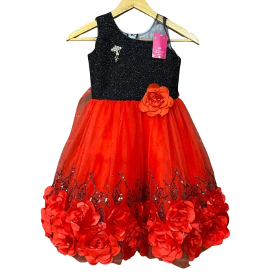 BNWT Zaya Dresses Girls Size 7-8 Black/Red Dress