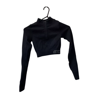 Echt  Black Arise Style Cropped along Sleves  Size XS 