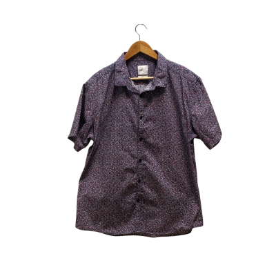 Yd. Mens  Size XXL Purple Floral Shirt