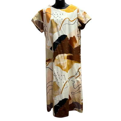  KEEGAN Classic Short Sleeve Dress Size S/M in Desert Print