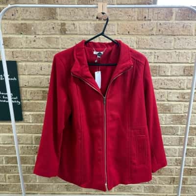 W.Lane Womens SMART MELTON COAT  Size 18 