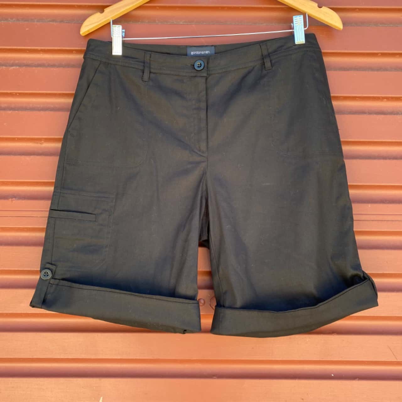 Fifteen Twenty  Modern Double Stretch Twill Shorts in Black Size 8 main image 1