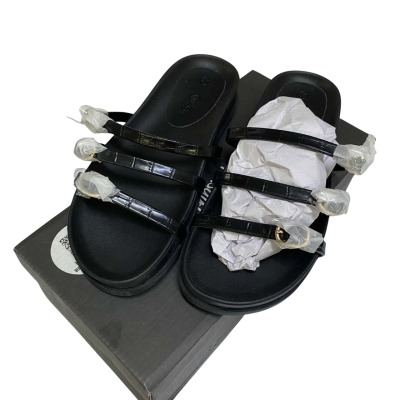 Sportsgirl Womens black Rachel three strap sandals Size 37 