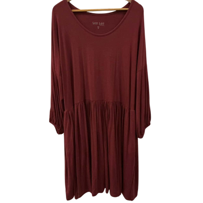Lou Lou Australia burgundy bamboo dress, Size S 