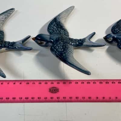 flying swallow wall decorations Set of 3