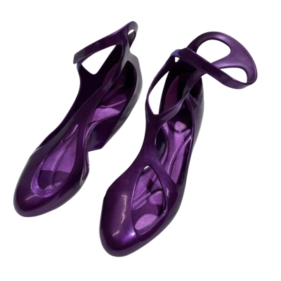 Melissa x Zaha Hadid Womens Purple Sculptural Heels US Size 6 EUR Size 37 